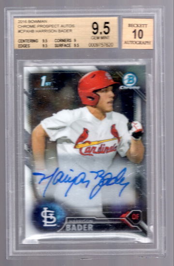 Harrison Bader 2016 Bowman Auto