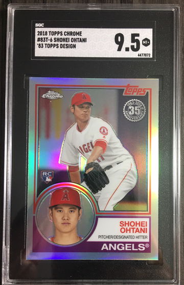 2018 Topps Chrome Shohei Ohtani 1983 #83T-6 SGC 9.5 