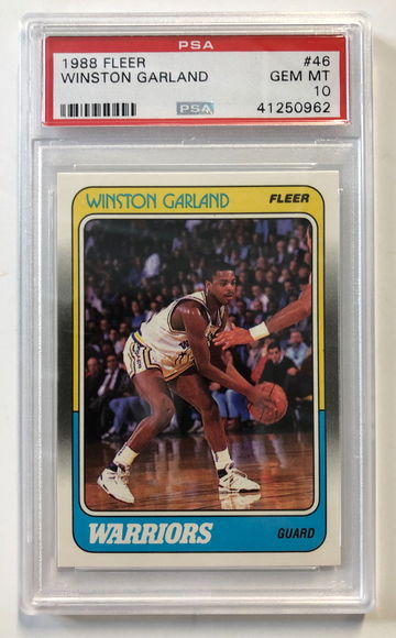 1988 Fleer Winston Garland PSA 10