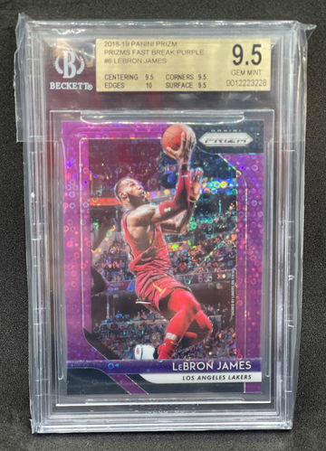 2018 Lebron James Purple Prizm /75 BGS 9.5