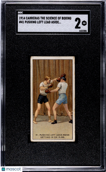 1914 Carreras The Science Of Boxing Pushing Left Lead Aside Getting In On Ribs #41 SGC 2