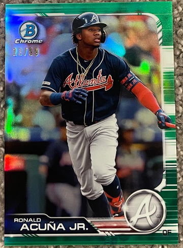 2019 Bowman Chrome Ronald Acuna #/99