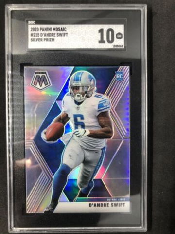 D'ANDRE SWIFT 2020 Panini Mosaic  #215 Silver  SGC 10 GEM MINT