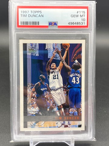 1997 Topps PSA 10 Tim Duncan