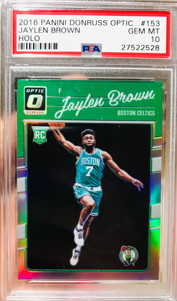 Jaylen Brown Optic Holo #153 PSA 10