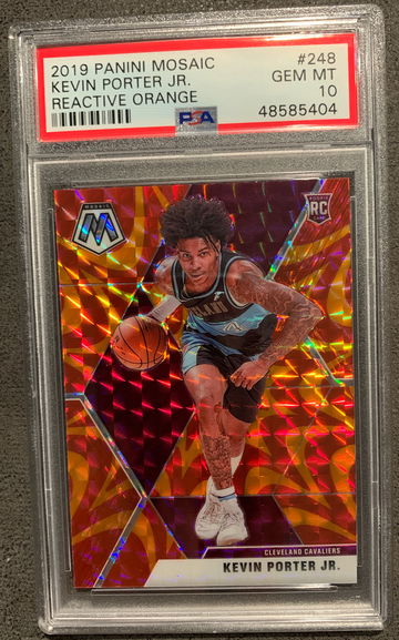 Kevin Porter Jr. 2019 Mosaic Reactive Orange PSA 10 Rookie