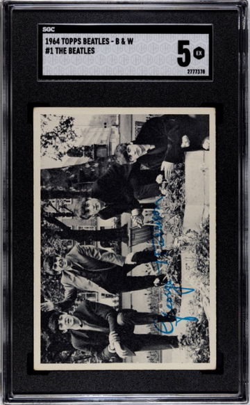 1964 Topps The Beatles Series 1 Black & White #1 RC Rookie Card SGC 5 EX