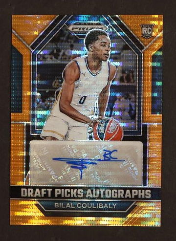 2023 Prizm #DPA-BCB Bilal Coulibaly Draft Picks Auto Orange Pulsar /49