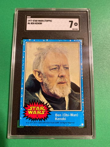 1977 Topps Star Wars # 6 Ben Kenobi 