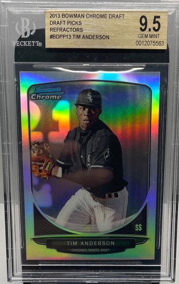 2013 Bowman Chrome Draft Picks - Tim Anderson Refractor BGS 9.5