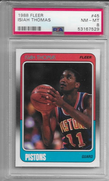 1988 Fleer Isaiah Thomas PSA 9