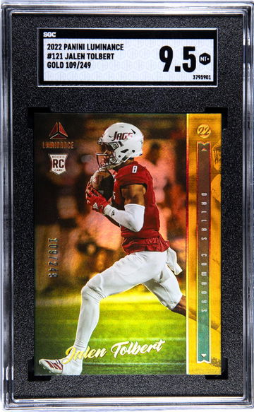 2022 Panini Luminance #121 Jalen Tolbert Gold /249 SGC 9.5