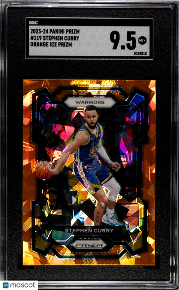 2023 Panini Prizm Stephen Curry #119 Orange Ice SGC 9.5