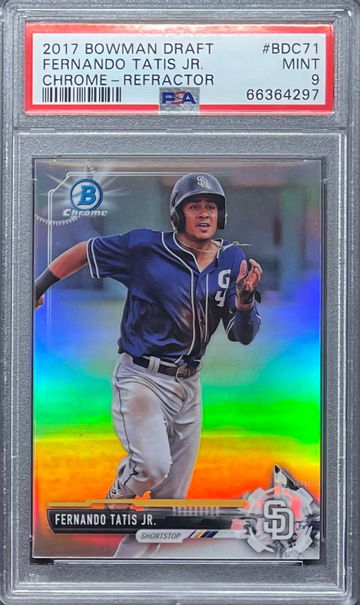 2017 Chrome Refractor Fernando Tatis Jr PSA 9