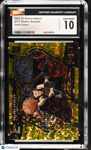 2022-23 Panini Select Walker Kessler #276 Gold Disco CGC 10