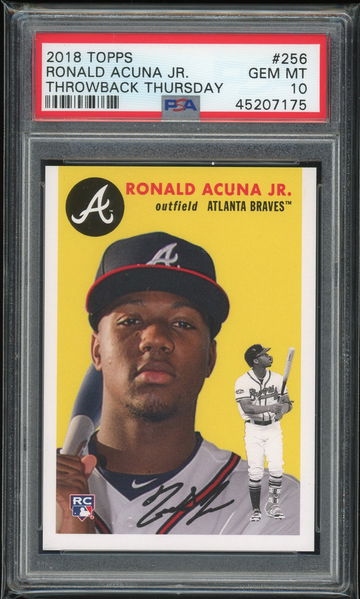 2018 Topps Ronald Acuna Jr Throwback Thursday