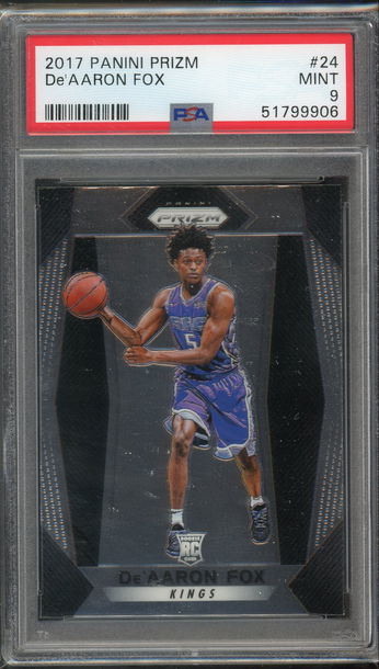 2017 Prizm De'Aaron Fox PSA 9