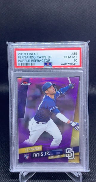 Fernando Tatis 2019 Finest Refractor Purple rc PSA 10