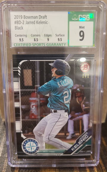 2019 Jarred Kelenick Bowman  Draft Black 1/1