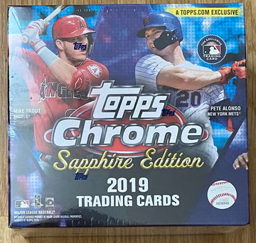 2019 Topps Chrome Sapphire Hobby Box Brand New Sealed