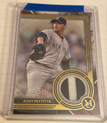 2022 Museum Collection Andy Pettitte relic card /25