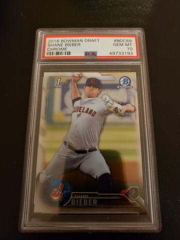 2016 Bowman Shane Bieber 