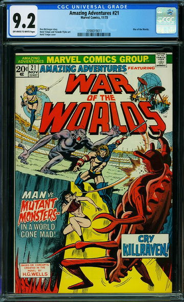 AMAZING ADVENTURES #21, CGC 9.2 NM-