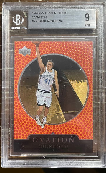 1998 Upper Deck Ovation Dirk Nowitzki BGS 9