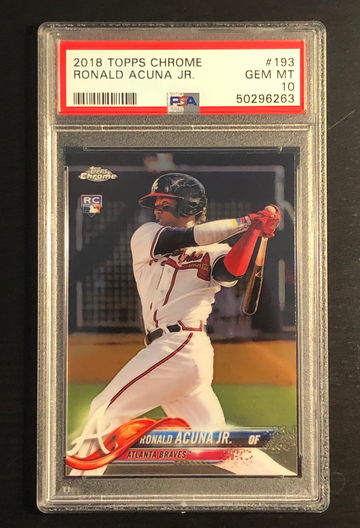 2018 Topps Chrome Ronald Acuna Jr PSA 10 #193