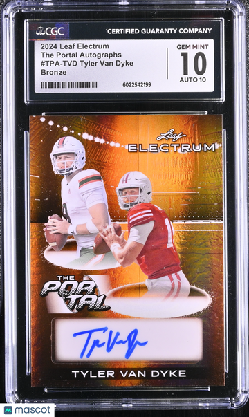 2024 Leaf Electrum Tyler Van Dyke #TPA-TVD Bronze The Portal Autographs CGC 10