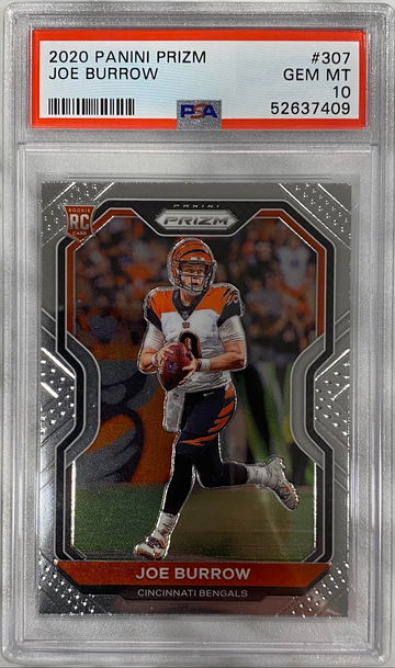 Joe Burrow 2020 Panini Prizm Rookie PSA 10