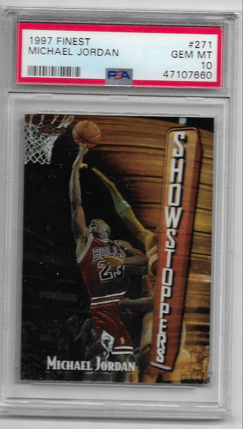 Michael Jordan 1997 Finest PSA 10