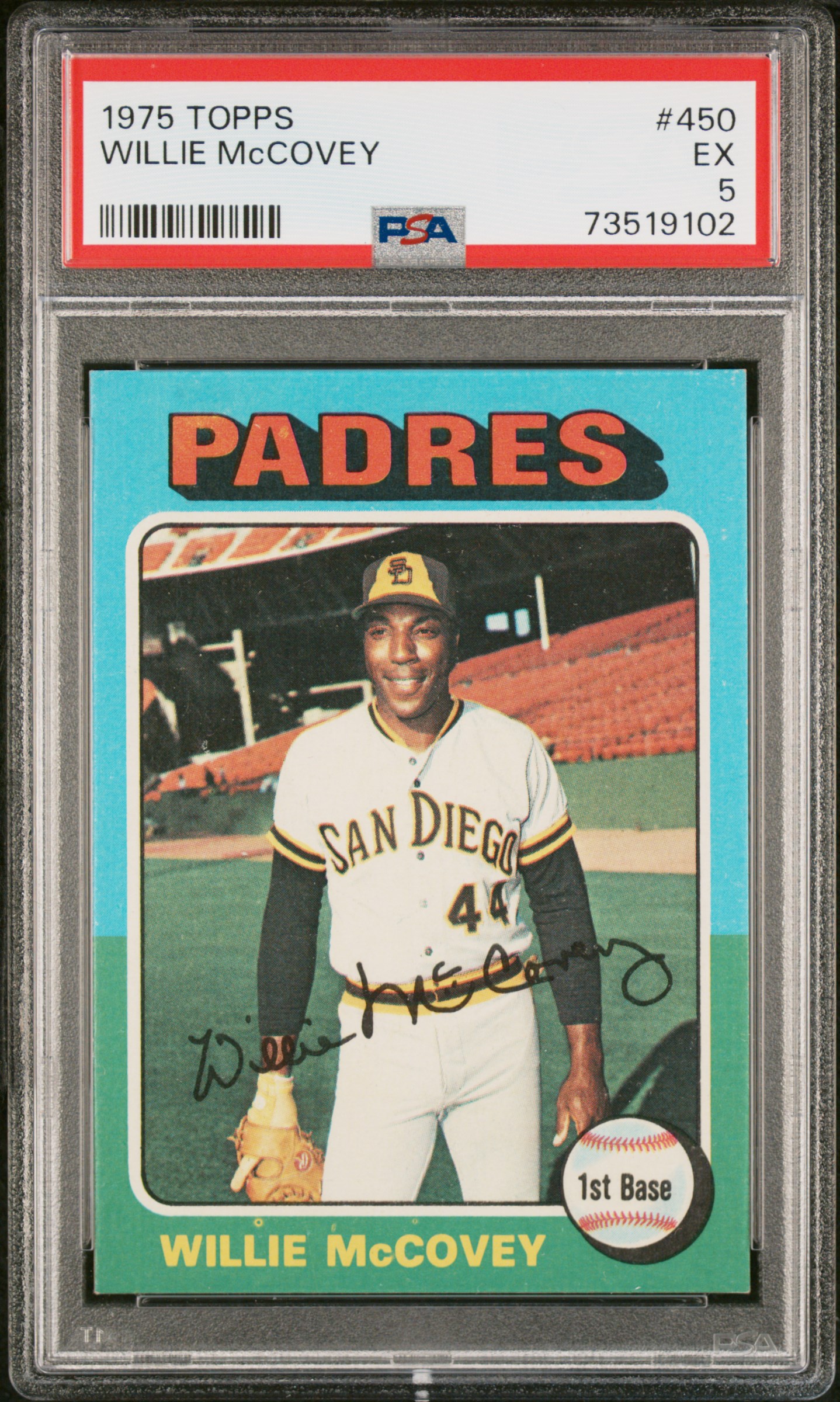 1975 Topps  Baseball Willie Mccovey #450 PSA 5 73519102
