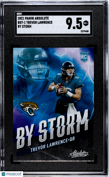 2021 Panini Absolute Trevor Lawrence #BST-1 By Storm SGC 9.5