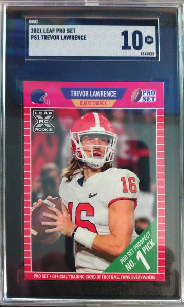 2021 Leaf  Pro set Trevor Lawrence Pro Set SGC 10 Rookie