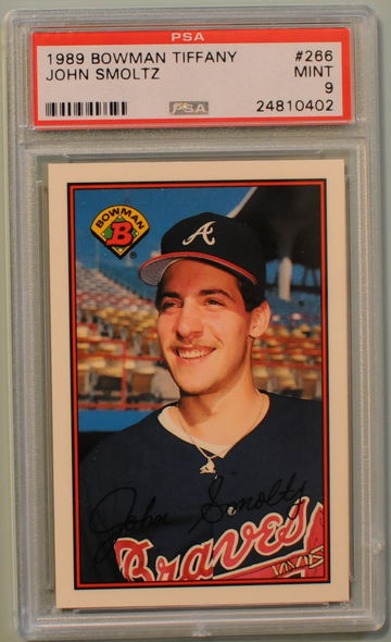 1989 Bowman Tiffany John Smoltz PSA 9
