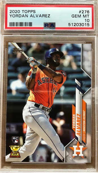 2020 Topps Yordan Alvarez PSA 10