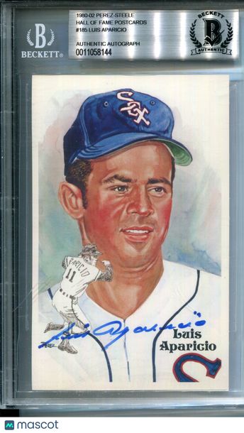 1980 Perez-Steele Hall of Fame Postcards Luis Aparicio #185 BGS Authentic