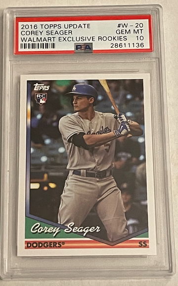 2016 Topps Update Walmart Exclusive Corey Seager PSA 10