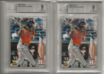 Yordan Alvarez 2 Card Lot Astros