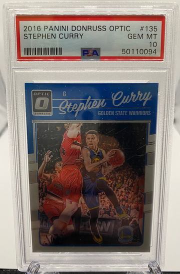 2016 Panini Donruss Optic Stephen Curry #135 PSA 10 GEM MINT