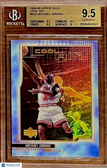 POP 7 BGS 9.5 Michael Jordan 1999 Upper Deck Cool Air Holo Rare 90s Insert MJ