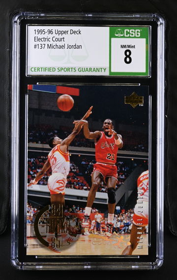 1995 MICHAEL JORDAN UPPER DECK ELECTRIC COURT #137