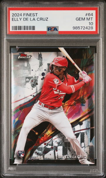 2024 Topps Finest Elly De La Cruz #64 PSA 10