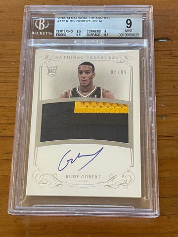 2013 National Treasures Rudy Gobert RPA BGS 9