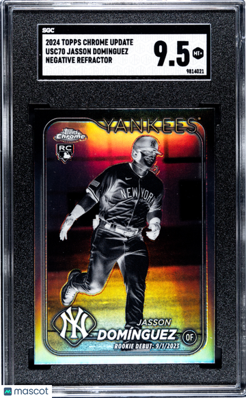 2024 Topps Chrome Update Jasson Dominguez #USC70 Negative Refractor SGC 9.5