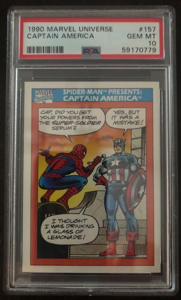 1990 Marvel Universe Captain America #157 PSA 10