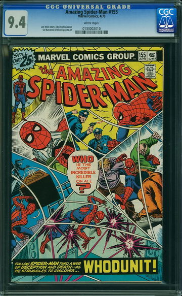AMAZING SPIDER-MAN #155, CGC 9.4 NM