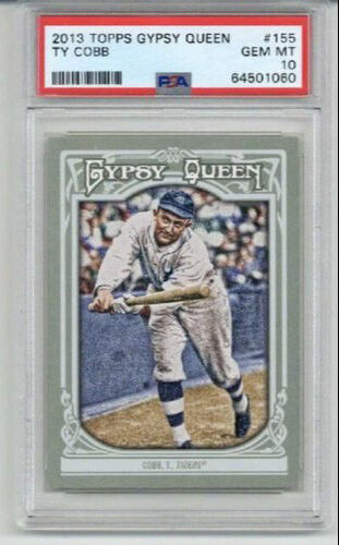 2013 TOPPS GYPSY QUEEN #155 TY COBB CARD DETROIT TIGERS PSA 10 LOW POP