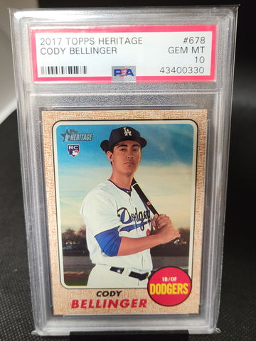 2017 Topps Heritage Cody Bellinger Psa 10